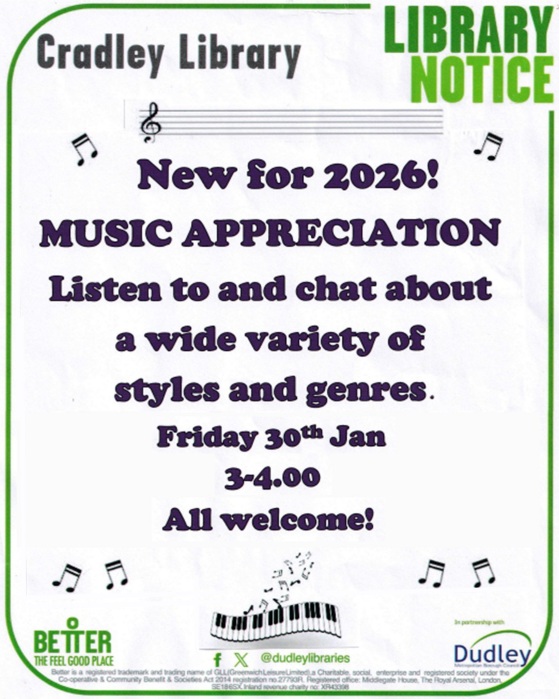 Cradley Library - Music Appreciation